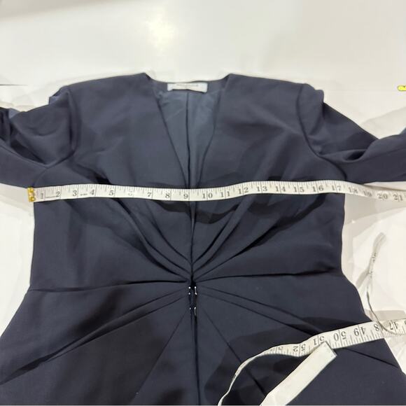 MM Lafleur Carmen Jacket Sharkskin Ink Wool Blend Blazer Size 6 - Picture 12 of 12